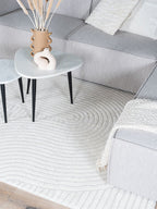 Vloerkleed Ella Cream 80 x 150 cm