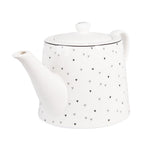 Theepot 1000 ml met Porselein Hartjes