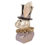 Decoratie Beeld Konijn 14x12x27 cm Beige Kunststof