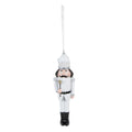 Kersthanger Notenkraker 15 cm Wit Kunststof Kerstbal