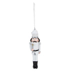 Kersthanger Notenkraker 15 cm Wit Kunststof Kerstbal