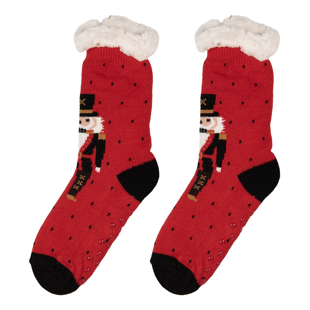 Kerstsokken one size Rood Synthetisch