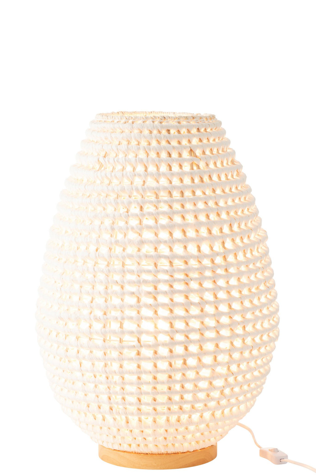 J-Line lamp Twisted - metaal - wit