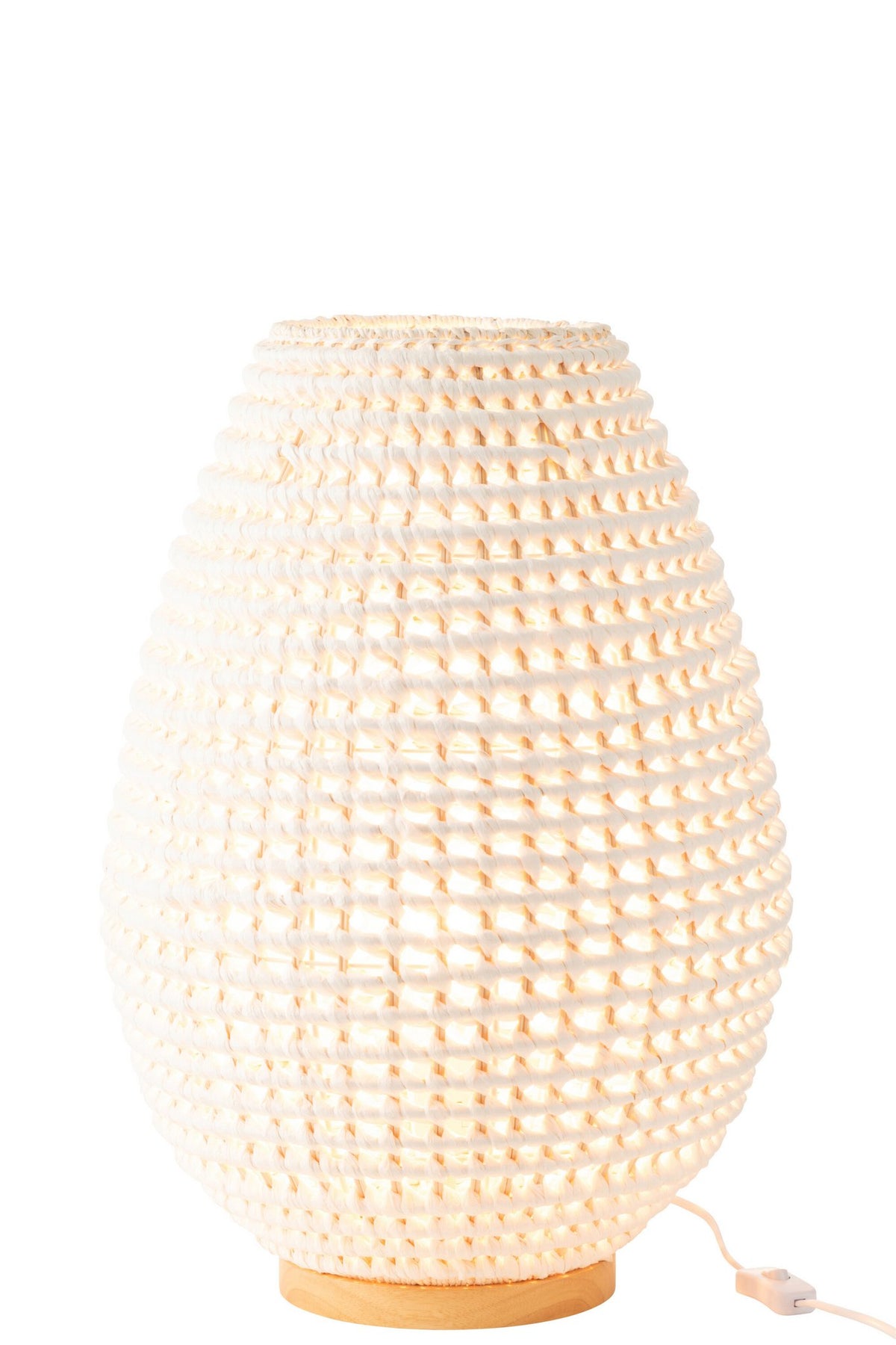 J-Line lamp Twisted - metaal - wit