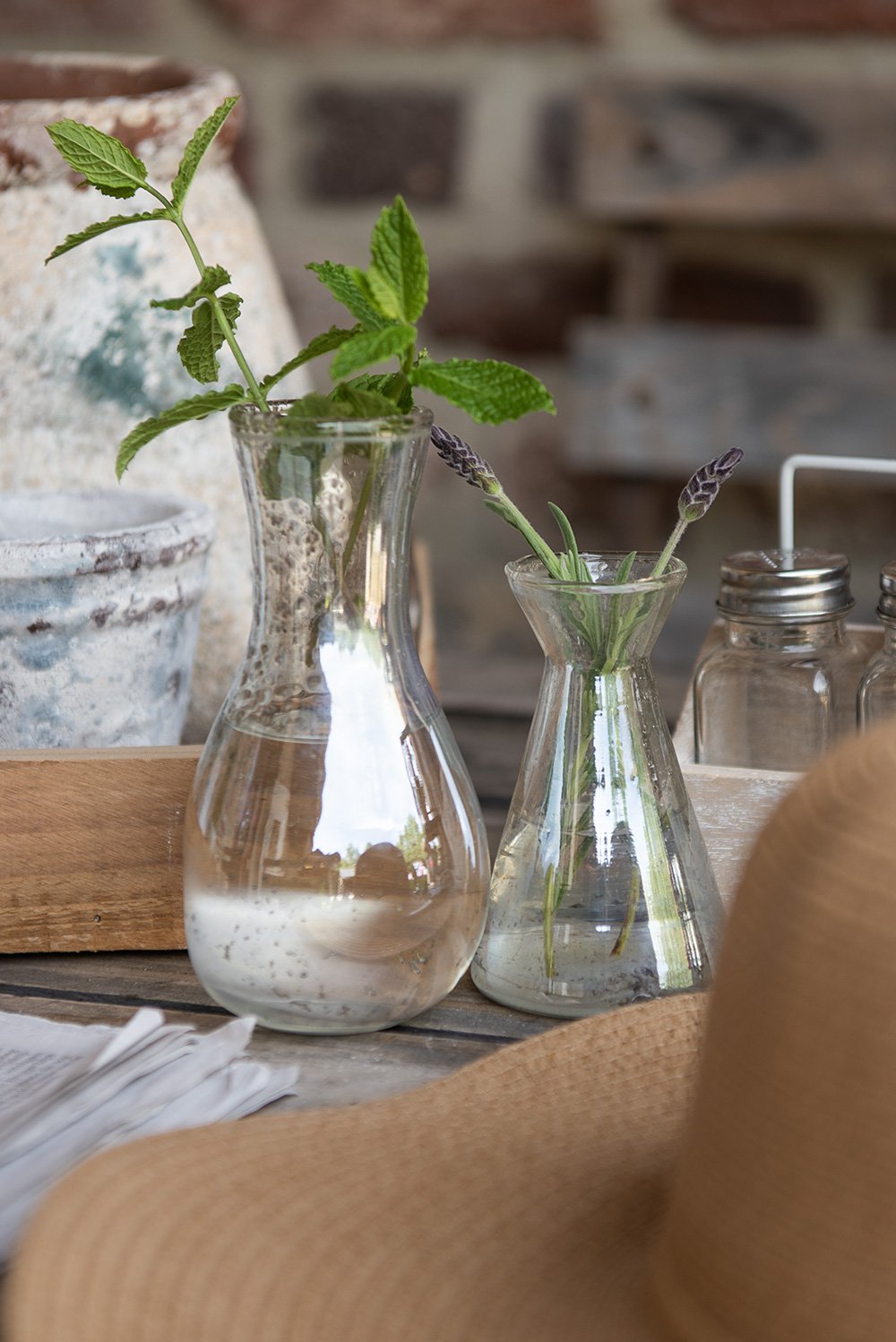 Vaas Ø 6x11 cm Glas Glazen Vaas
