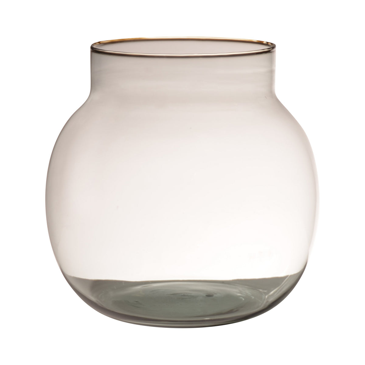 Mondgeblazen Recycled Bol vaas h23 d23