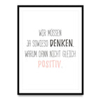 We moeten toch denken, waarom niet meteen positief - poster 5 set