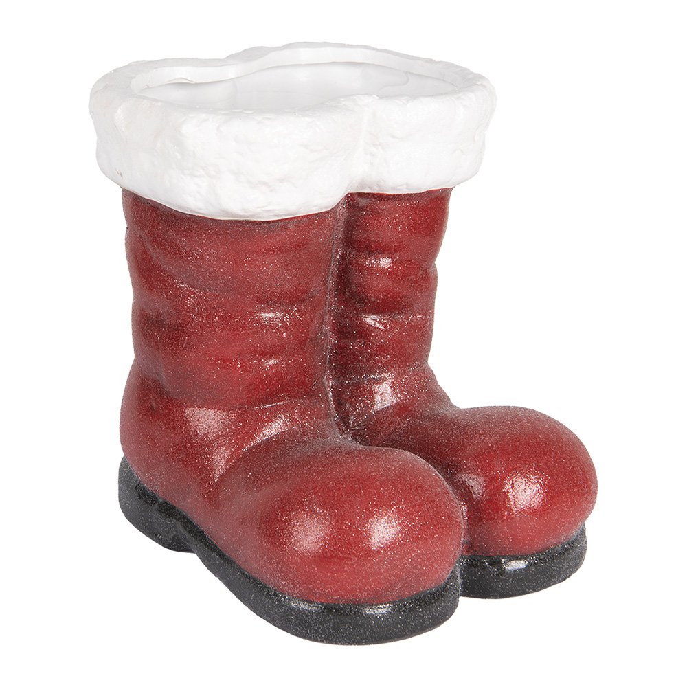 Kerstdecoratie Beeld Schoenen 22x22x23 cm Rood Terracotta