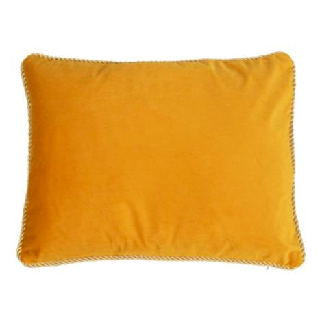 Half kussen fluweel goud honing 35x45cm
