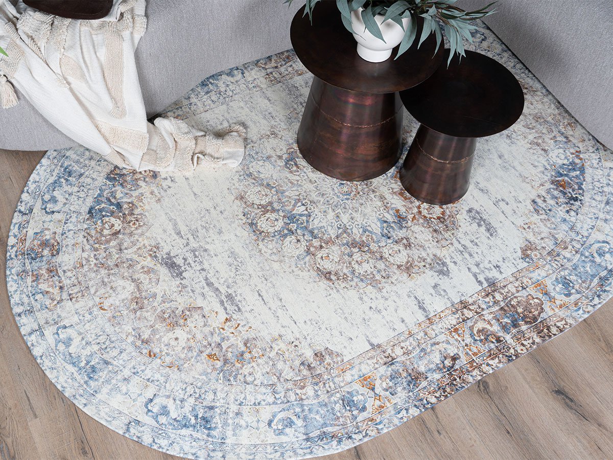 Vloerkleed Viola Taupe - Ovaal 200 x 290 cm