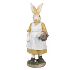 Beeld Konijn 38 cm Beige Geel Polyresin Paasdecoratie