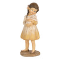 Beeld Meisje 15 cm Beige Polyresin