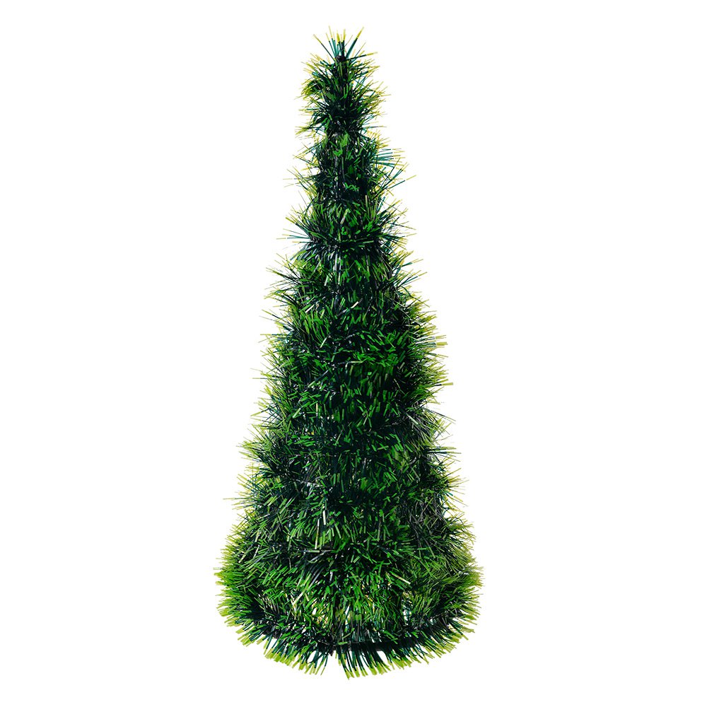 Kerstdecoratie Kerstbomen Ø 18x46 cm Groen Kunststof