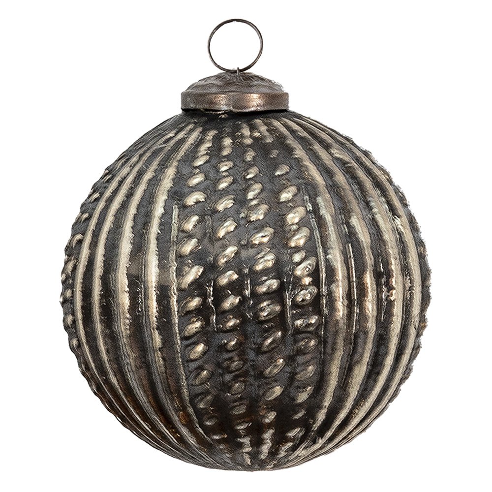 Kerstbal Ø 9 cm Bruin Glas Kerstdecoratie
