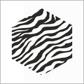 Sluitzegel - zebra-wit-zwart - 500 stuks