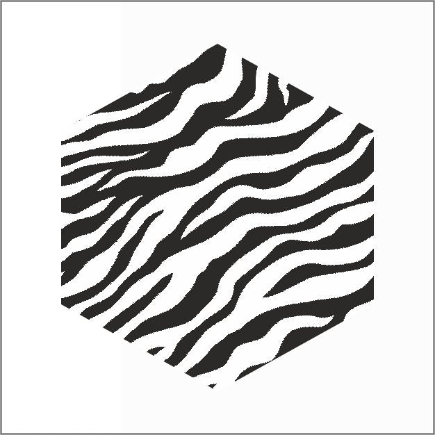 Sluitzegel - zebra-wit-zwart - 500 stuks