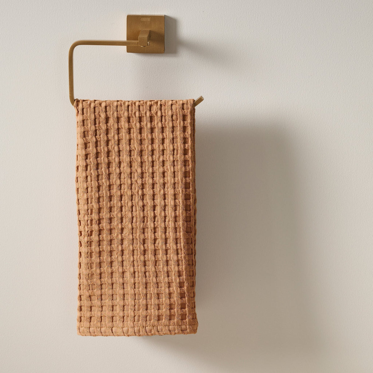 Katoenen wafelhanddoek - Hand, krijt