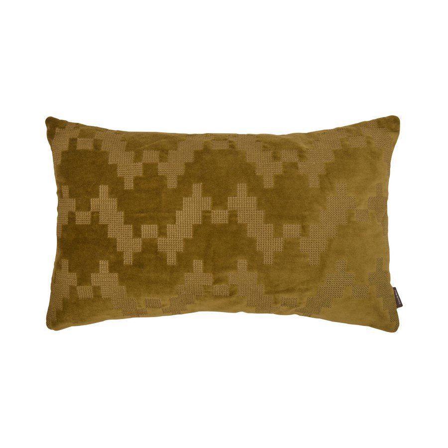 Twisted Brooklyn kussen groen 30x50cm