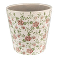 Bloempot Ø 19x18 cm Roze Beige Keramiek Bloemen Bloempot Binnen