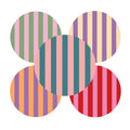 Etiketten - Stripes - Mix - 250 Stuks
