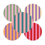 Etiketten - Stripes - Mix - 250 Stuks