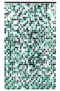 J-Line Paillettengordijn - PET - blauw/groen