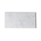 Marmer dienblad rechthoek M wit 15x30cm