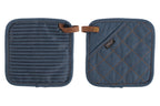 Potoler Indigo - Set/2 - 20x20 cm, Blue Dark