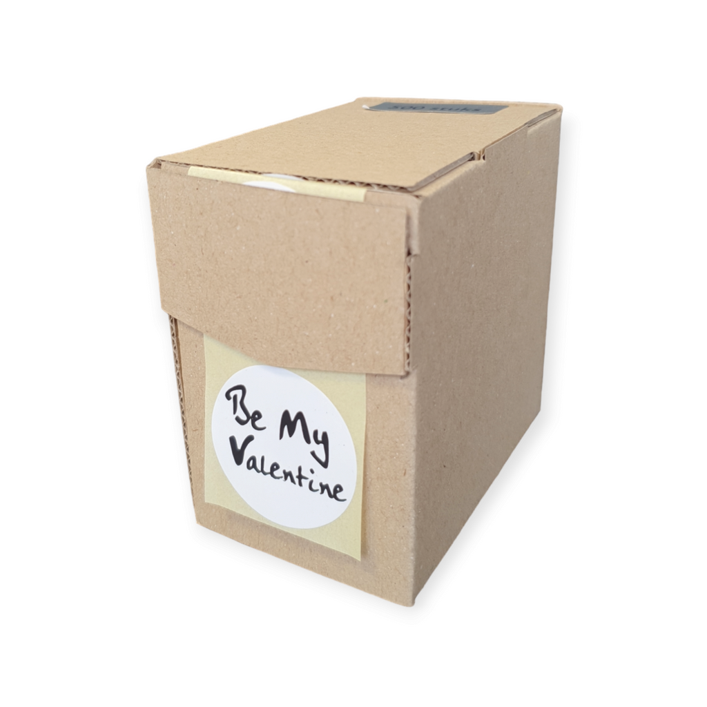 Wensetiket - Be my Valentine - rol van 500 stuks