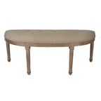 Bankje 125x41x48 cm Bruin Beige Hout