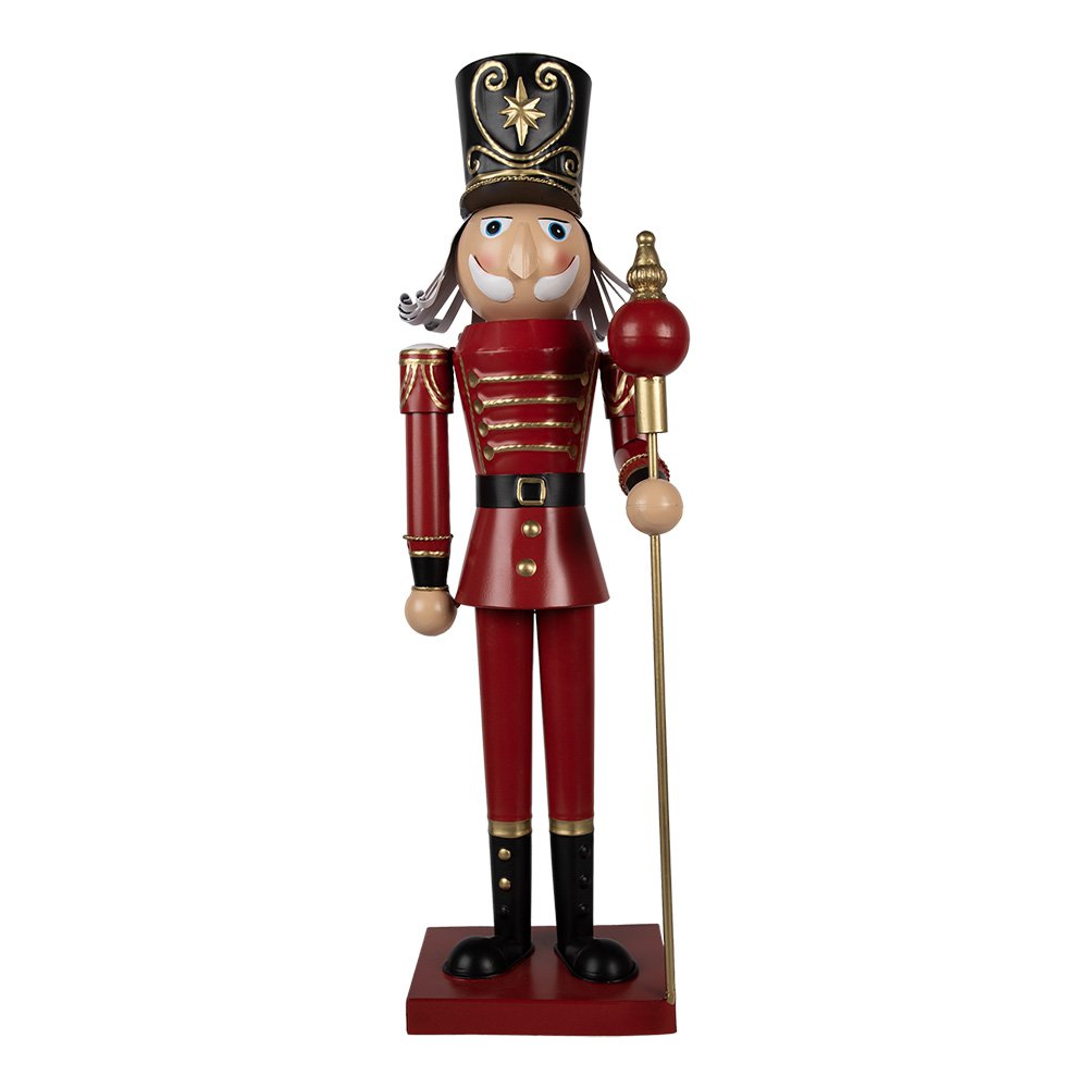 Kerstdecoratie Notenkraker 60 cm Rood Metaal