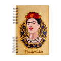 Duurzaam Houten Notitieboek – Komoni – Frida Face – Gerecycled papier