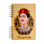 Duurzaam Houten Notitieboek – Komoni – Frida Face – Gerecycled papier