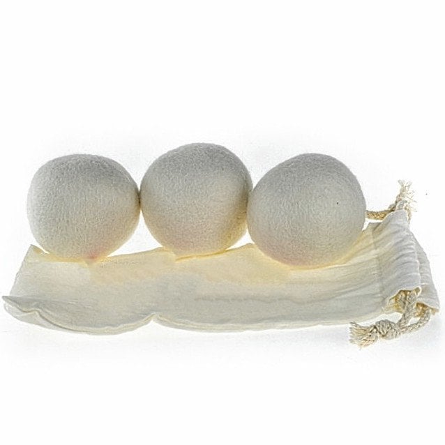 3 XL drogerballen 7cm van schapenwol