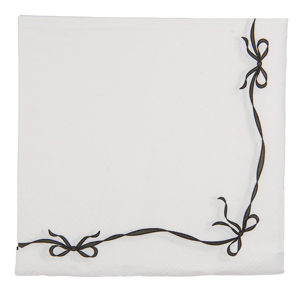 Servetten Papier Set van 20 33x33 cm Wit Papier