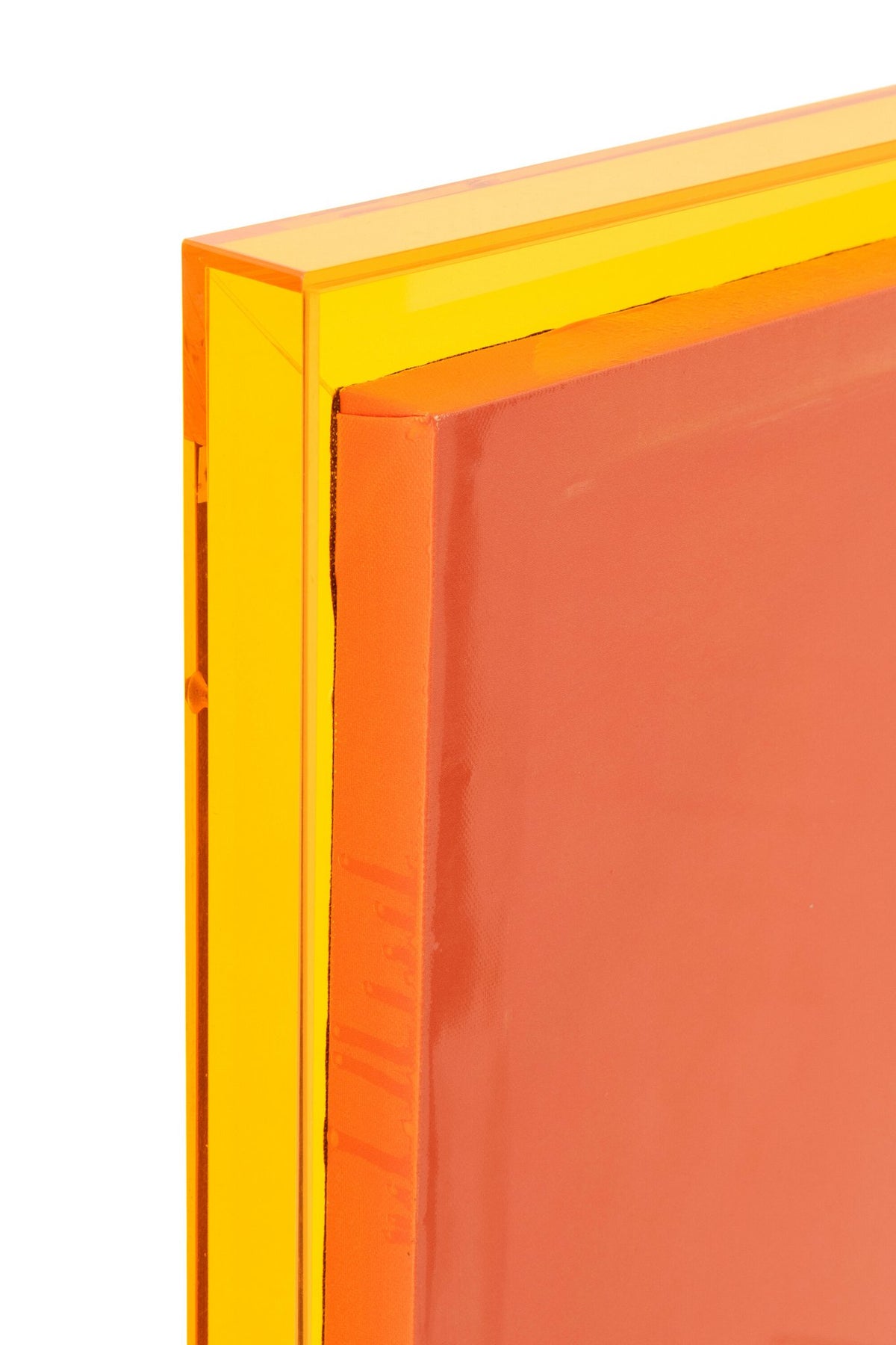 J-Line wanddecoratie Modern - canvas - fluo oranje