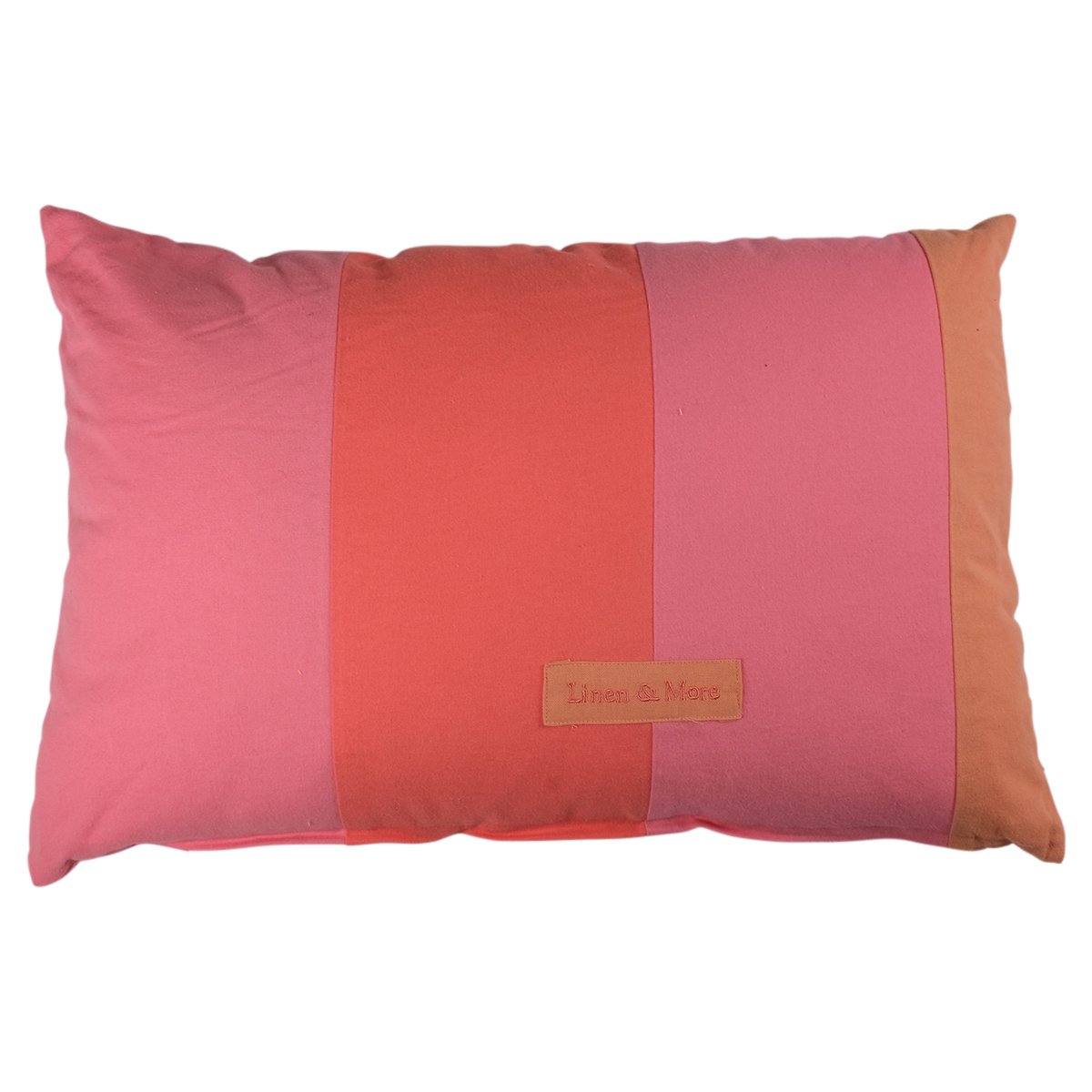 Patchwork kussen roze 40x60cm
