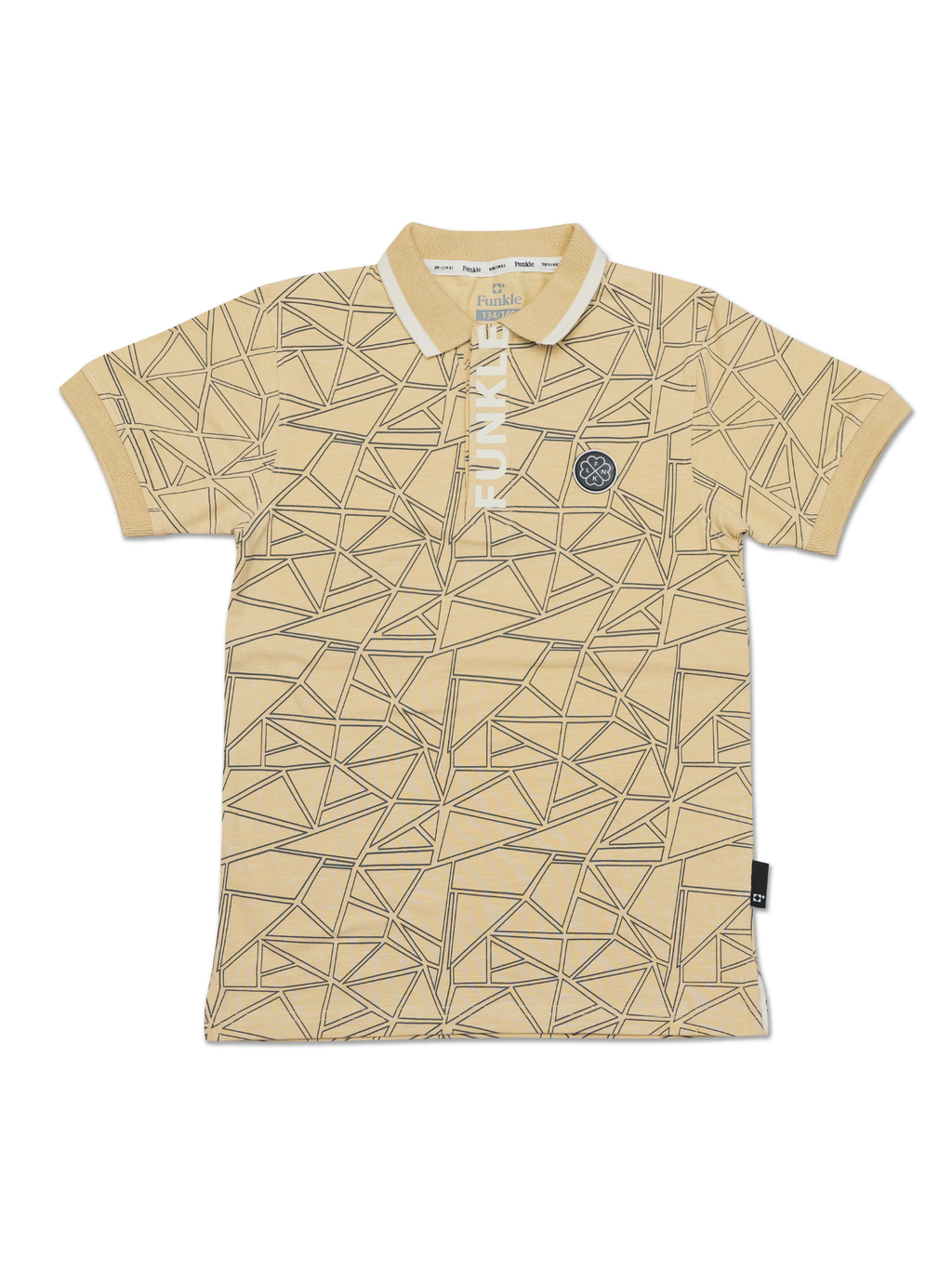 Funkle Jongenspolo – Beige