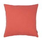Flanel koraal rood kussen 45 cm x 45 cm