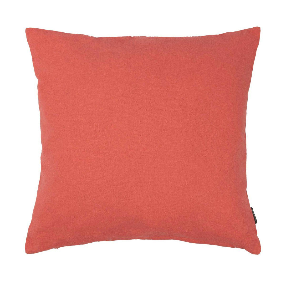 Flanel koraal rood kussen 45 cm x 45 cm