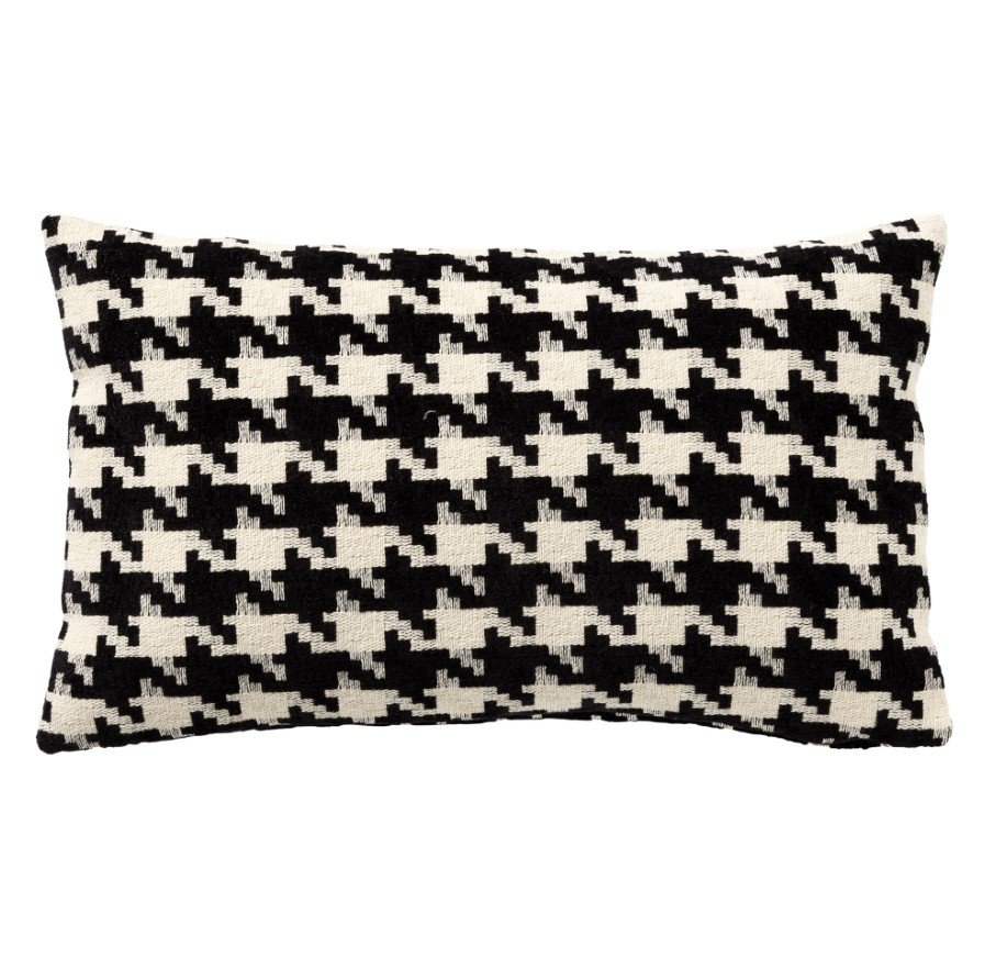 Charlotte | Kussen | 30x50 cm Raven | Zwart | Hoii | Met luxe binnenkussen