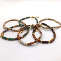 Edelsteen armband Tube met mini hartjes