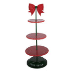 Etagère 3 laags Ø 31x80 cm Rood Metaal