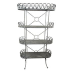 Opbergrek Grijs, IJzer 91x36x168 cm