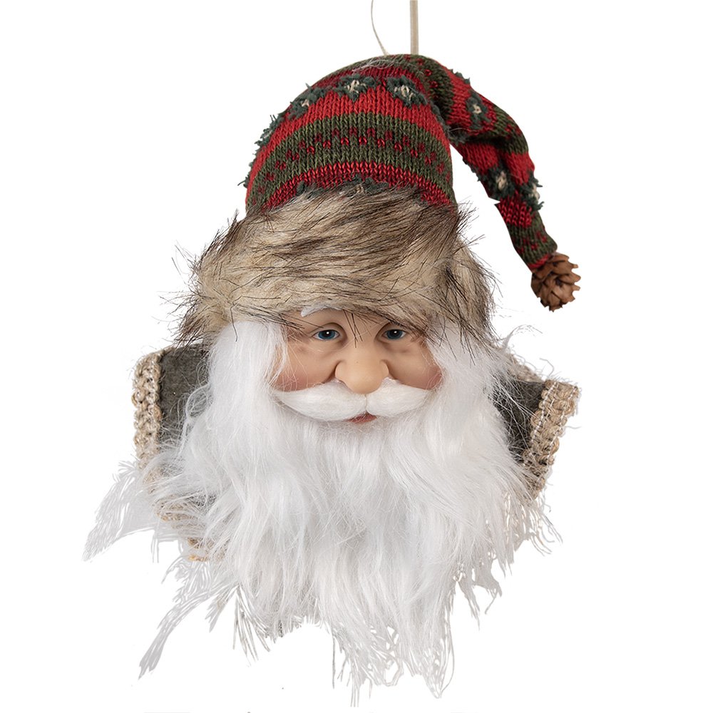 Kersthanger Kerstman 10x9x28 cm Rood Kunststof