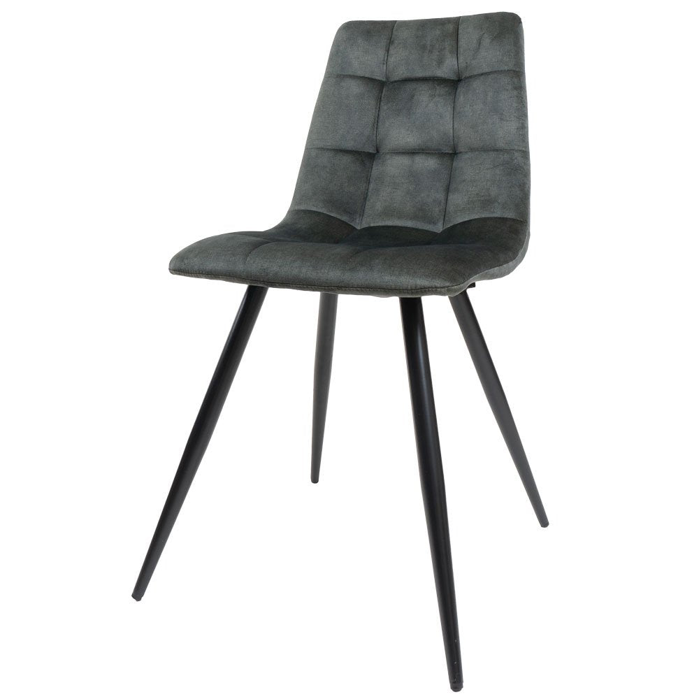 Eetkamerstoel Galgary Army Green 21 - Vintage Velvet