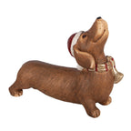 Decoratie Beeld Hond 37x11x27 cm Bruin Keramisch materiaal Teckel