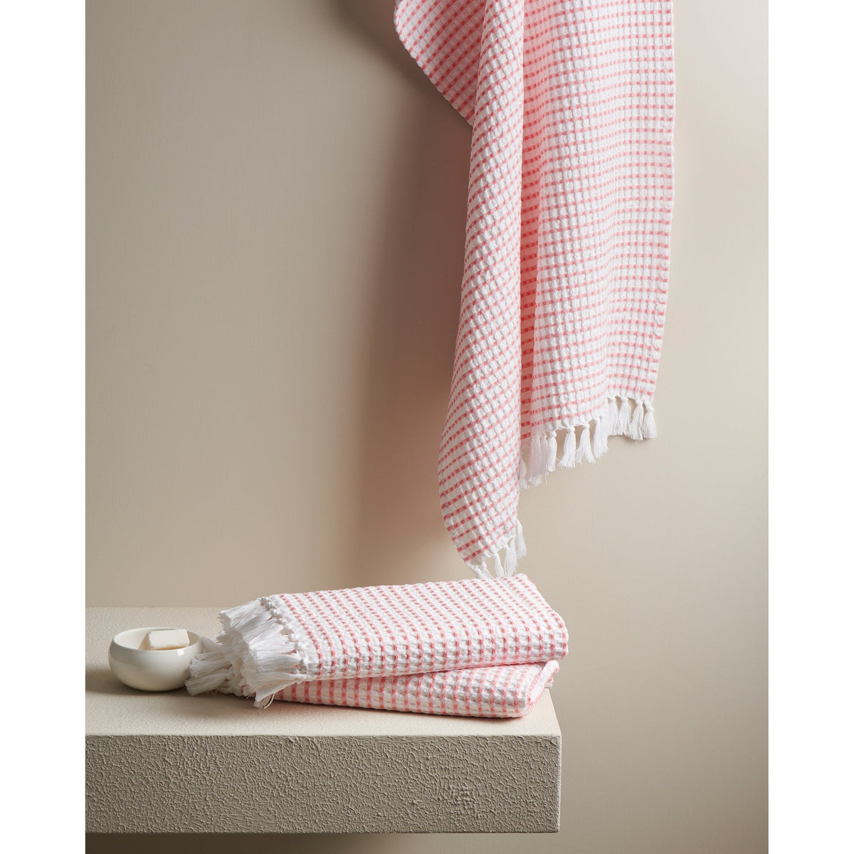 Katoenen wafelhanddoek - sneldrogend, zeer absorberend