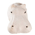 Wanddecoratie Nijlpaard 21 cm Beige Papier Muurdecoratie