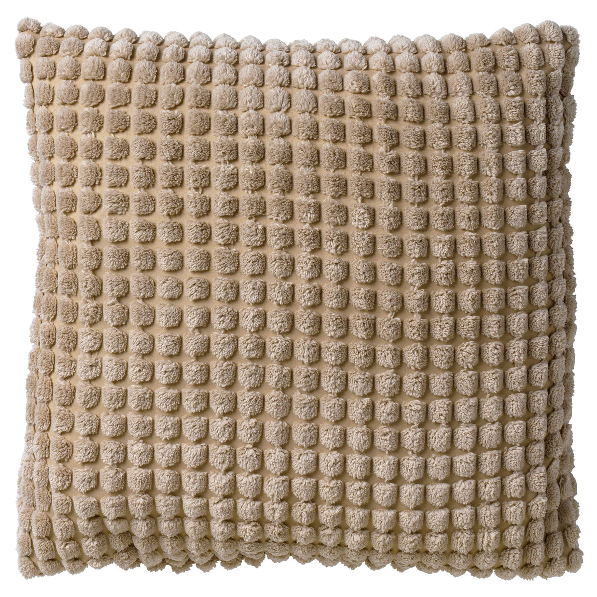 Dutch Decor Rome - Kussen 45x45 cm - Effen kleur - 3D-structuur - Puimsteen - Beige